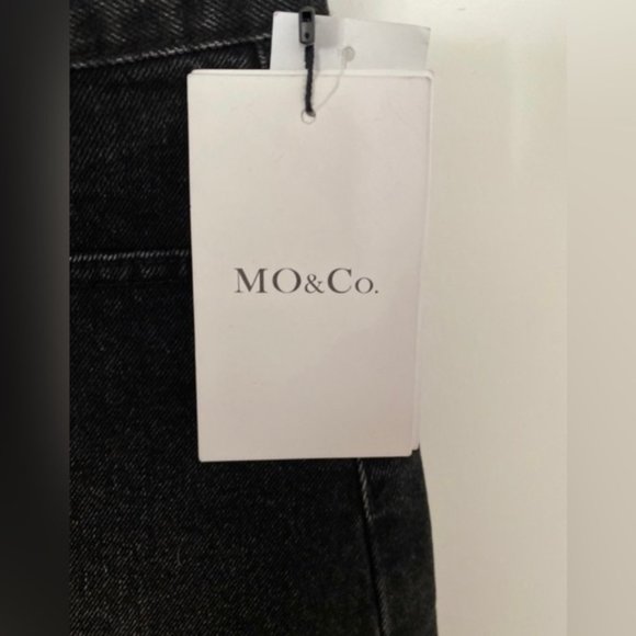MO&Co Asymmetrical high rise denim mini skirt brand new with tags - Picture 2 of 9